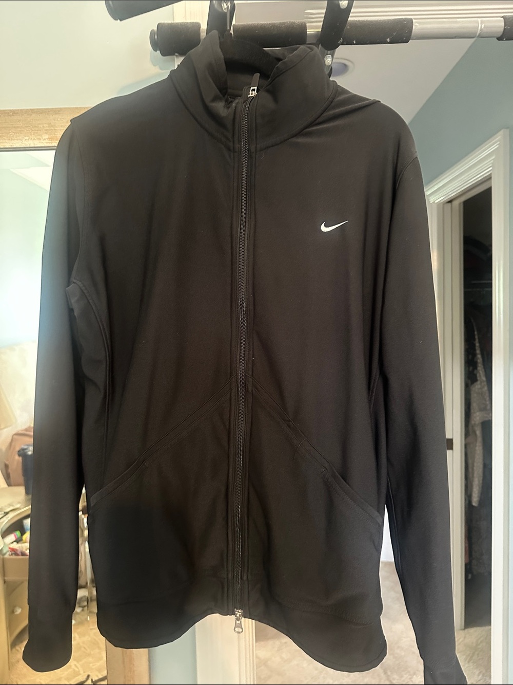 Nike Black Dri-fit Full-Zip Performance Hoodie Jacket